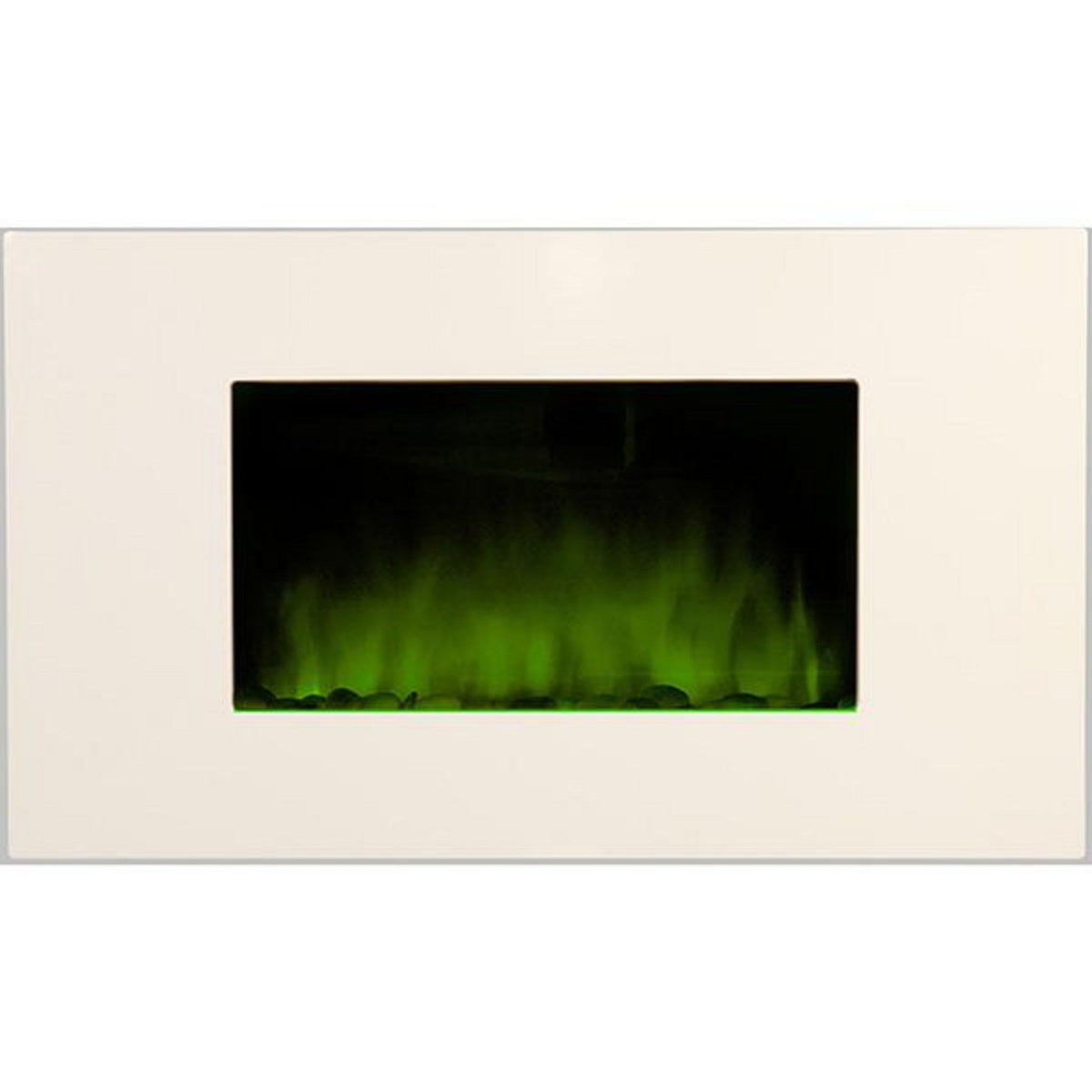 Chemin'arte Cheminée électrique 2000w avec télécommande - white loft