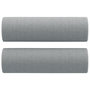 Voir la diapositive 5 : VIDAXL Canape 2 places avec oreillers gris clair 140 cm tissu