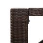 Voir la diapositive 5 : VIDAXL Table de bar et dessus en verre marron 145x80x110 cm poly rotin