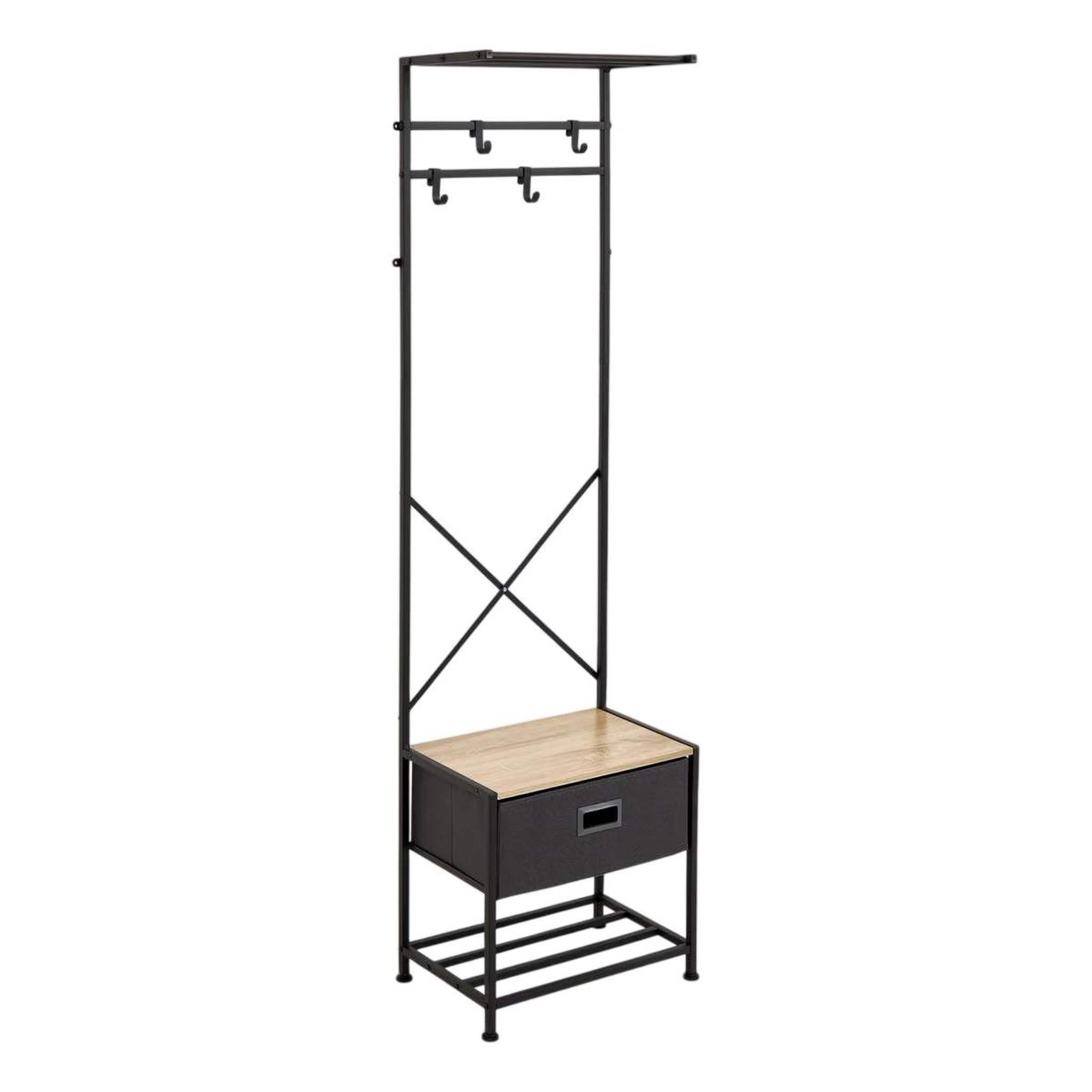 FIVE Vestiaire 4 tiges  tissa  160cm gris foncé