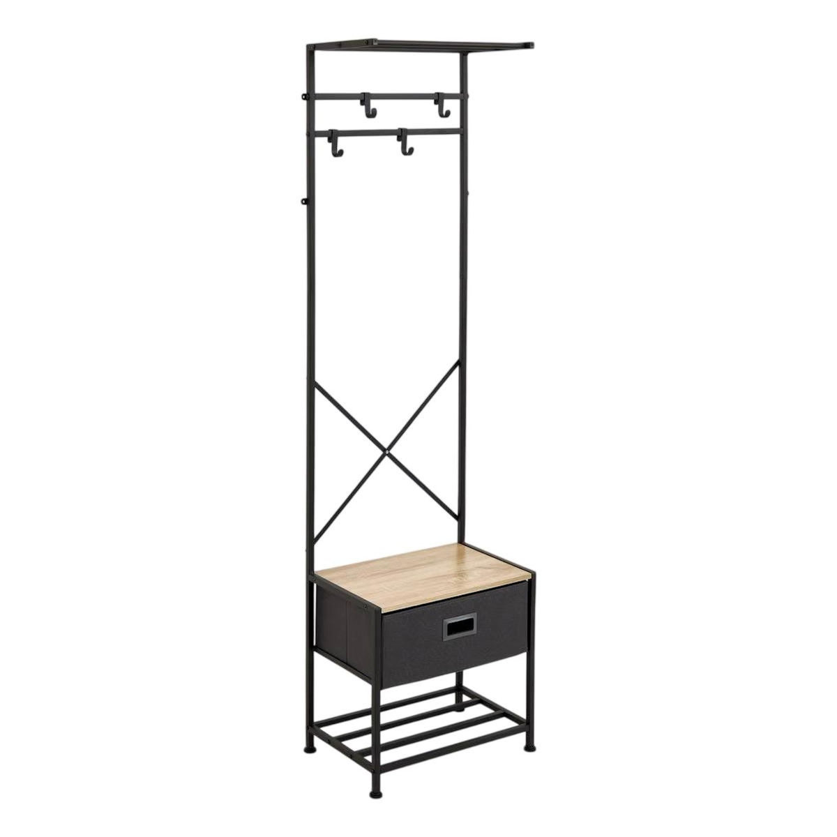 FIVE Vestiaire 4 Tiges  Tissa  160cm Gris Foncé