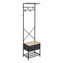 Voir la diapositive 1 : FIVE Vestiaire 4 Tiges  Tissa  160cm Gris Foncé