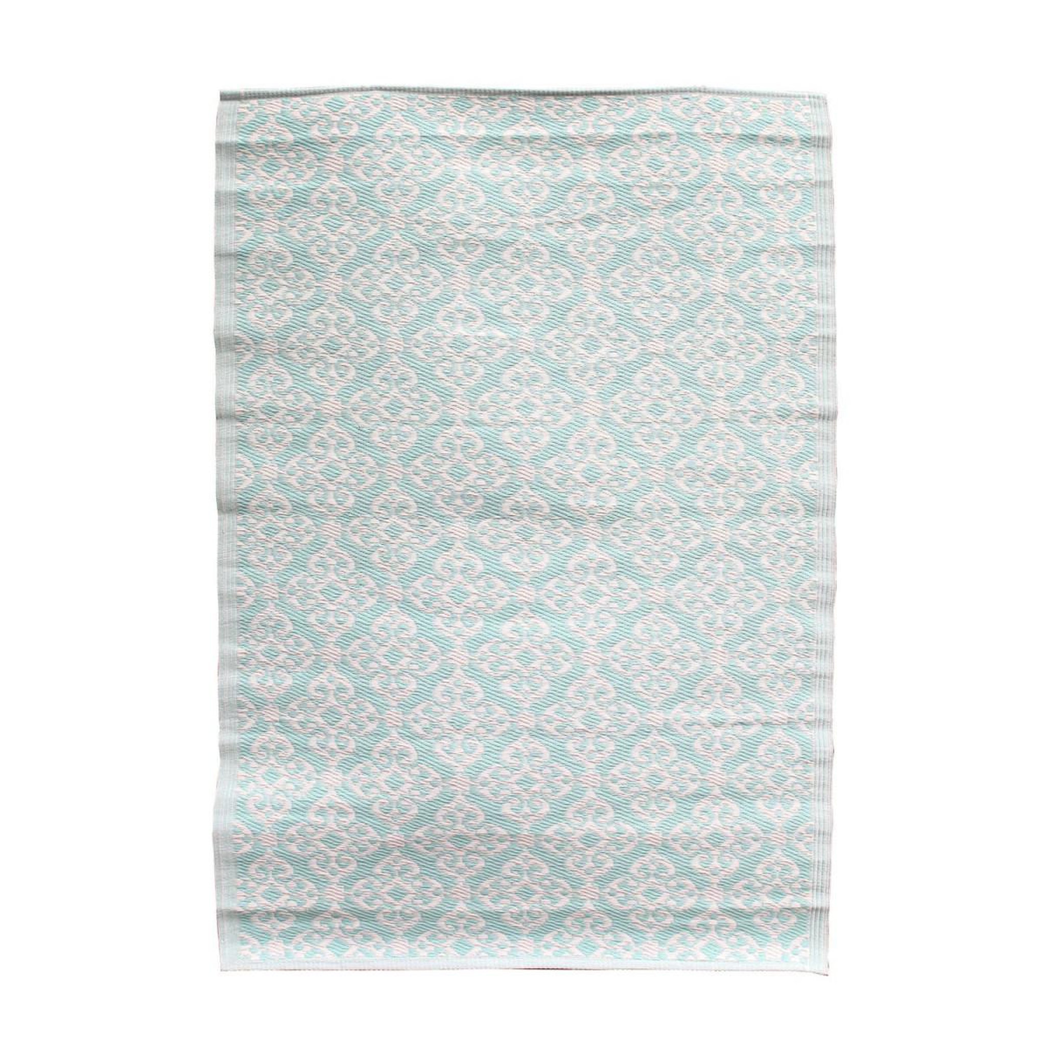 Voir la diapositive 2 : The Home Deco Factory Tapis déco imprimé  harrison  120x180cm turquoise