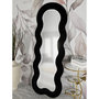 Voir la diapositive 5 : Paris Prix Miroir Mural en Tissu Bouclé  Teddy  160cm Noir