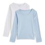Voir la diapositive 1 : IN EXTENSO Lot de 2 t-shirts manches longues garçon