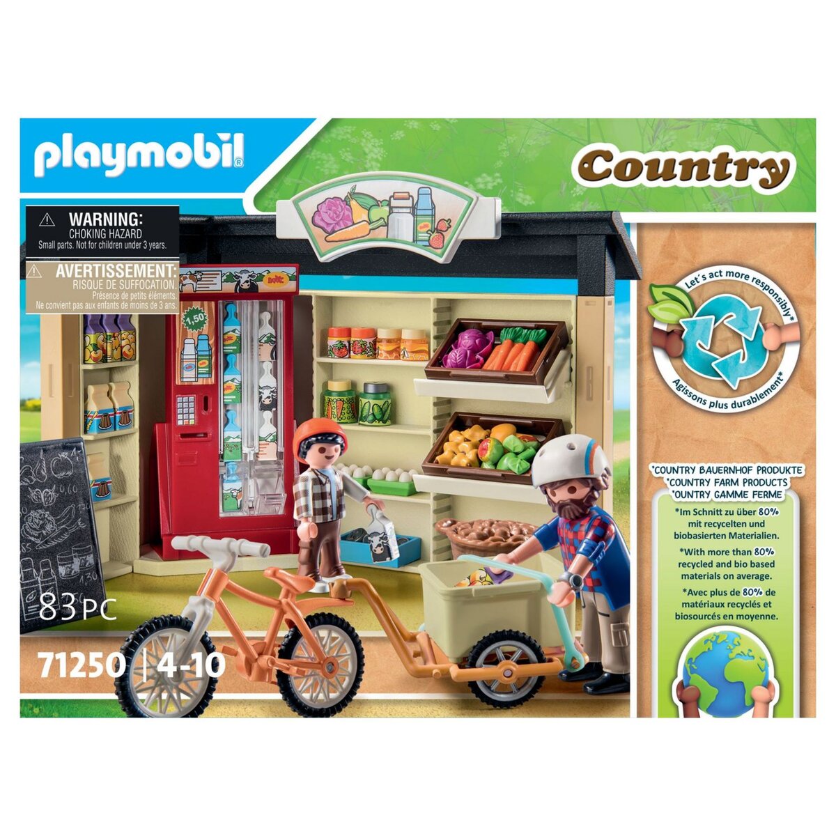 Playmobil 1.2.3 - Animaux de la Ferme - 71158 - Playmobil