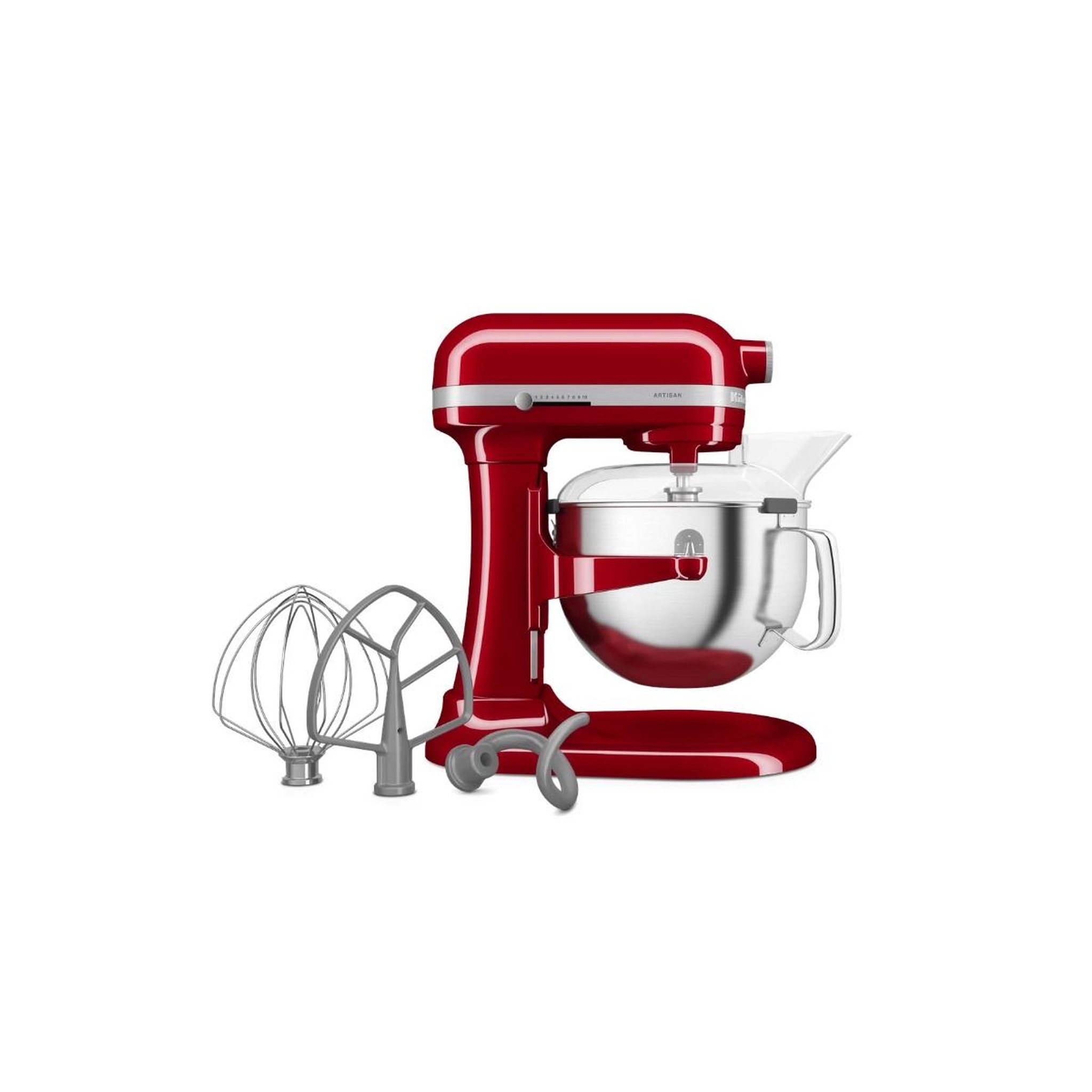Voir la diapositive 2 : KitchenAid Robot pâtissier à bol relevable 5,6 l 375w rouge empire - 5ksm60spxeer