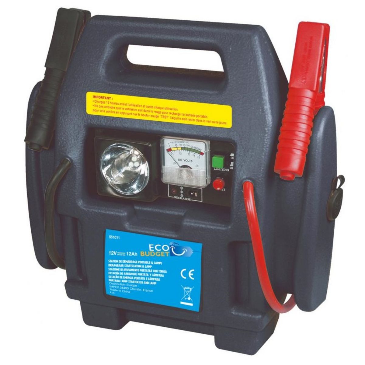 ECOBUDGET Booster de batterie station de démarrage - 800A