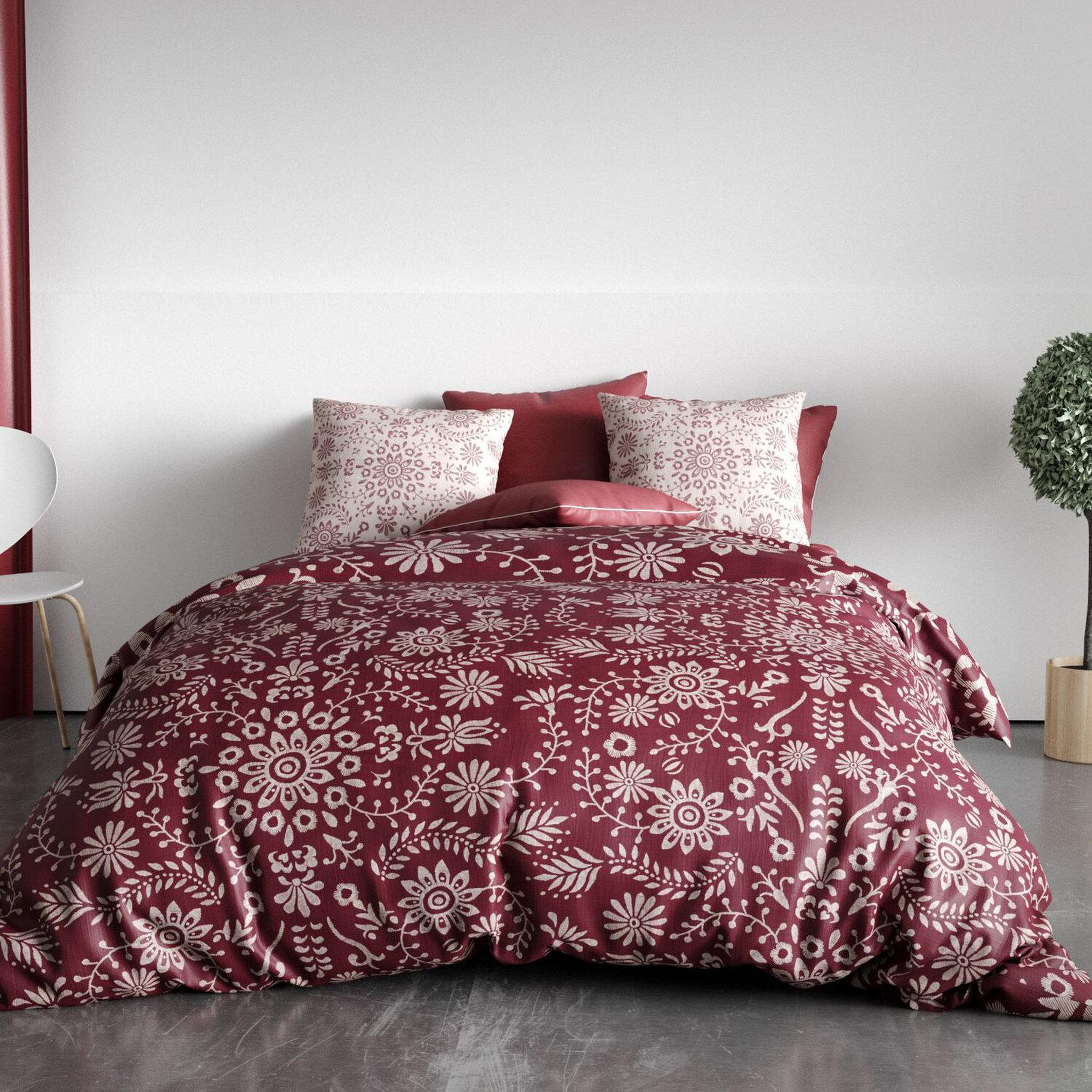 Voir la diapositive 1 : Les Ateliers du Linge Parure housse de couette 100% coton 57fils-vishka