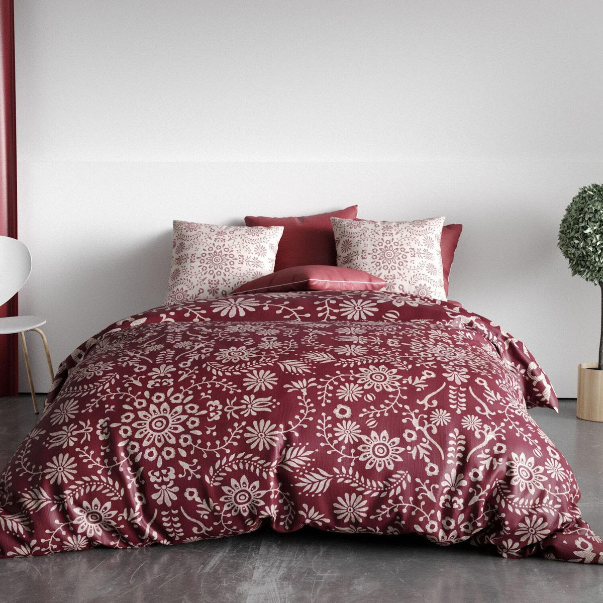 Les Ateliers du Linge Parure housse de couette 100% coton bio 57fils-vishka