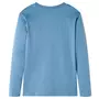 VIDAXL T-shirt enfants a manches longues bleu moyen 116