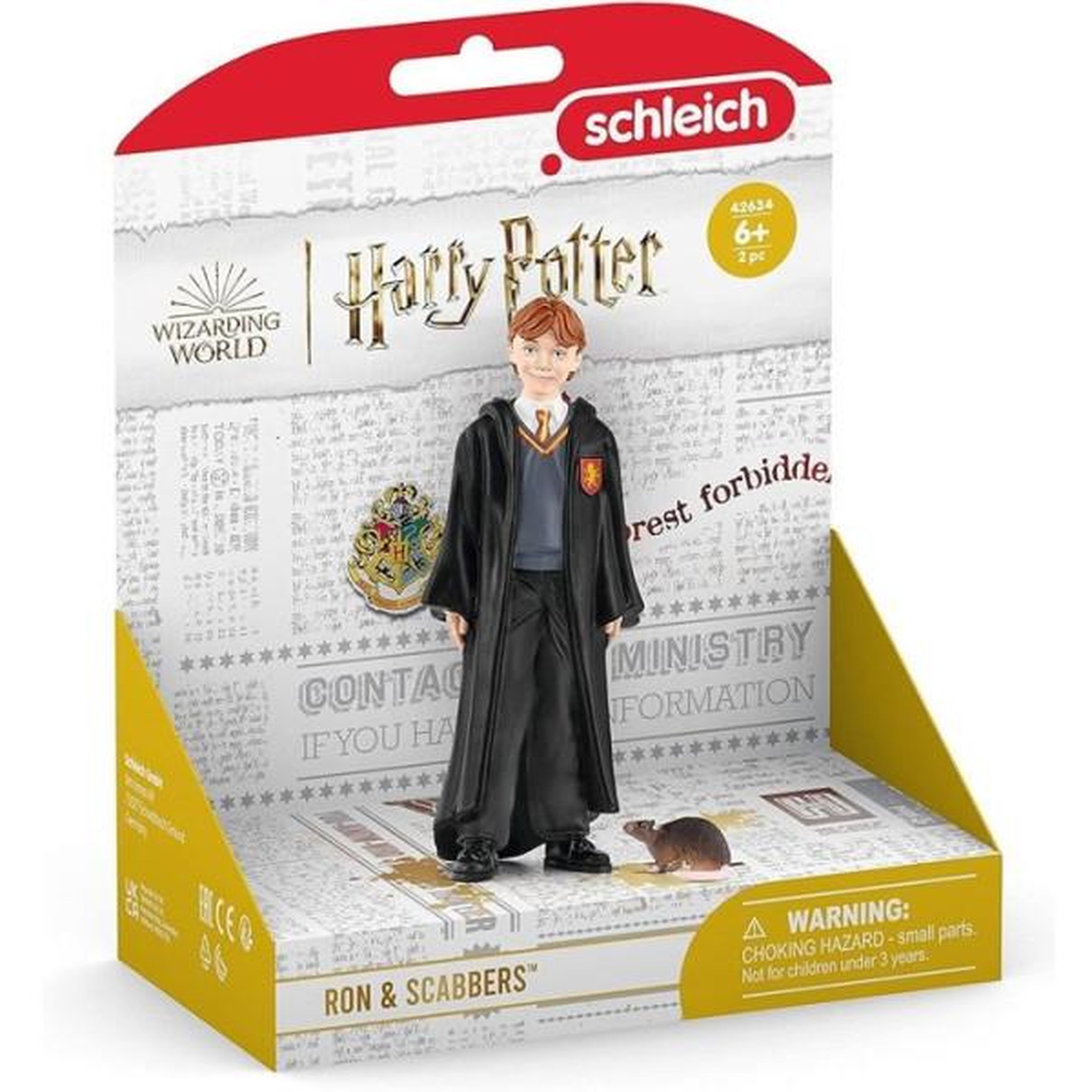 Voir la diapositive 3 : Schleich Ron et croûtard, Figurine de l'univers Harry Potter, pour enfants des 6 ans, 4 x 2 x 10 cm - schleich 42634 WIZARDING WORLD