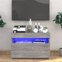 Voir la diapositive 3 : VIDAXL Meuble TV avec lumieres LED Sonoma gris 60x35x40 cm