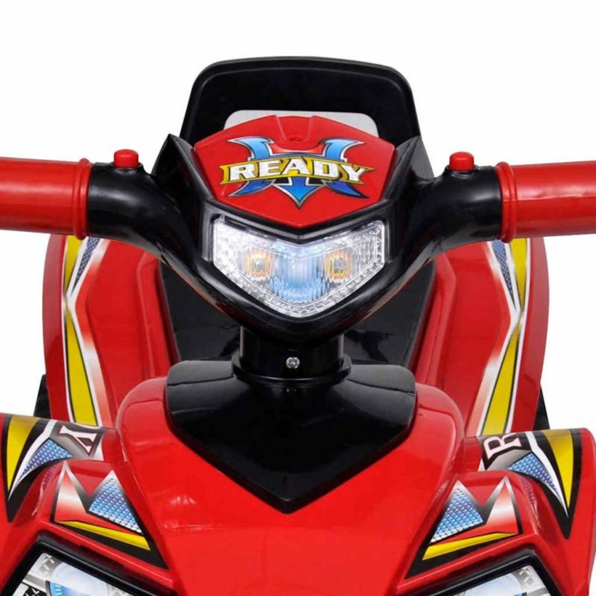 VIDAXL Quad à chevaucher enfant rouge avec son et lumière