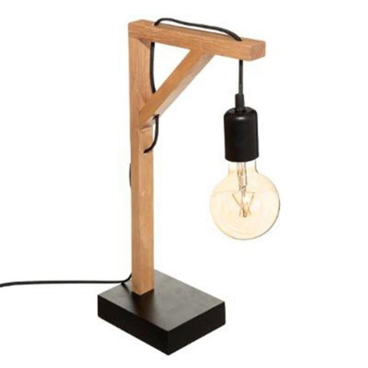 ATMOSPHERA Lampe à Poser Design  Wild  46cm Noir & Naturel