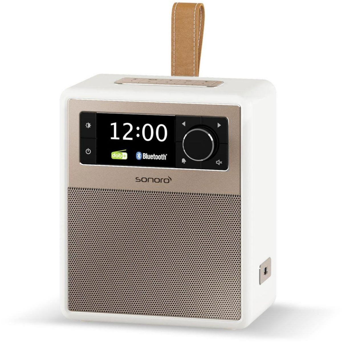 SONORO Radio réveil EASY Blanc (mat) - rosé