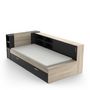 Voir la diapositive 7 : Lit 90x190/200 cm avec rangements LOREDANA