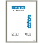 CENTRALE BRICO Cadre Nickel, 13 x 18 cm, gris