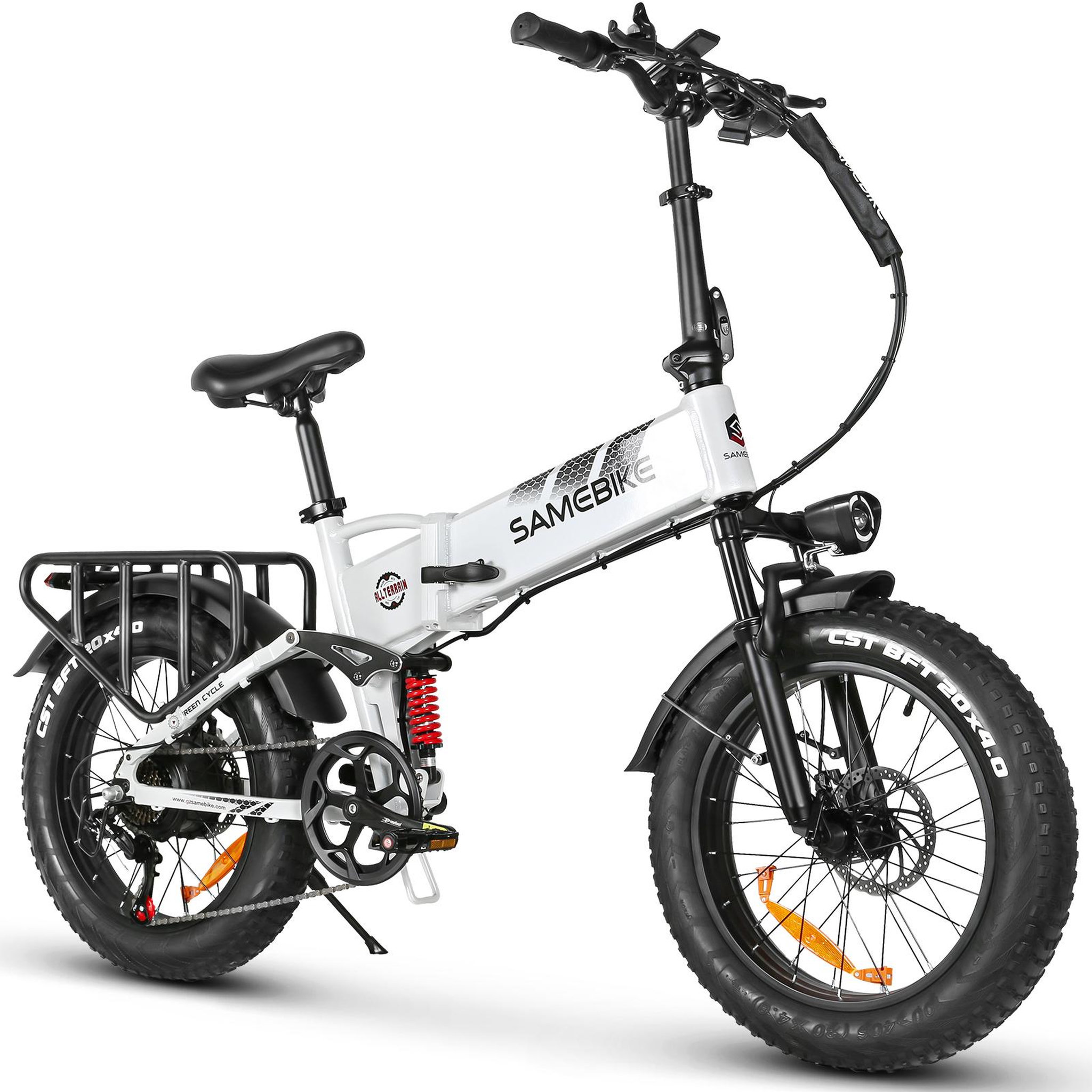 Voir la diapositive 4 : SAMEBIKE Vélo électrique pliable SameBike RS-A02 Pro