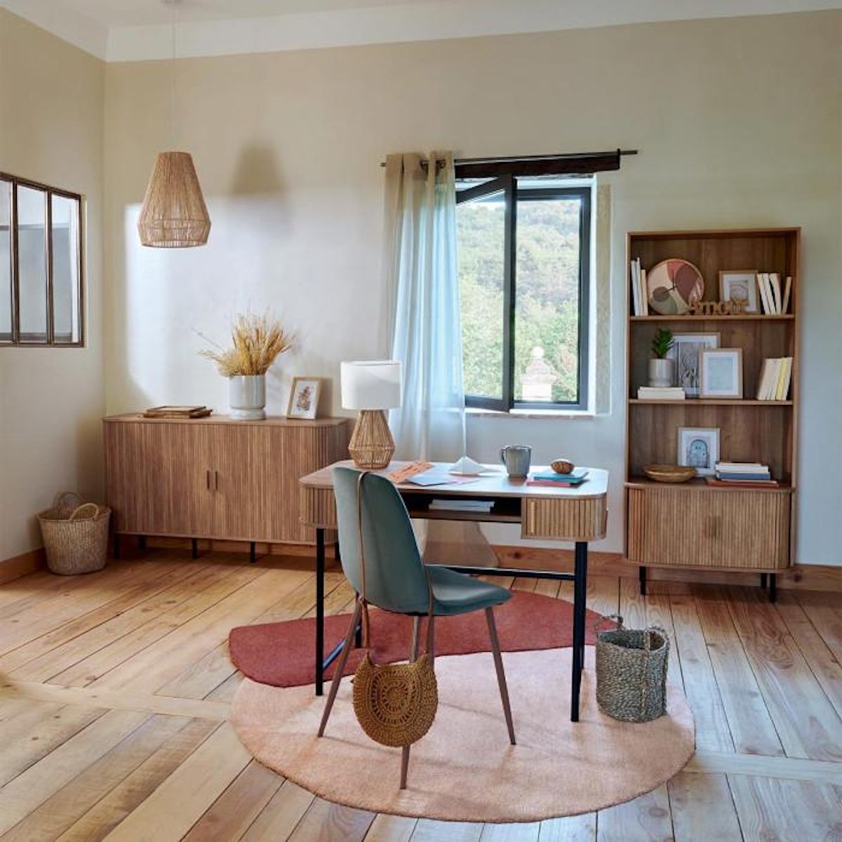 ATMOSPHERA Bibliothèque 3 Étagères Design  Colva  179cm Beige