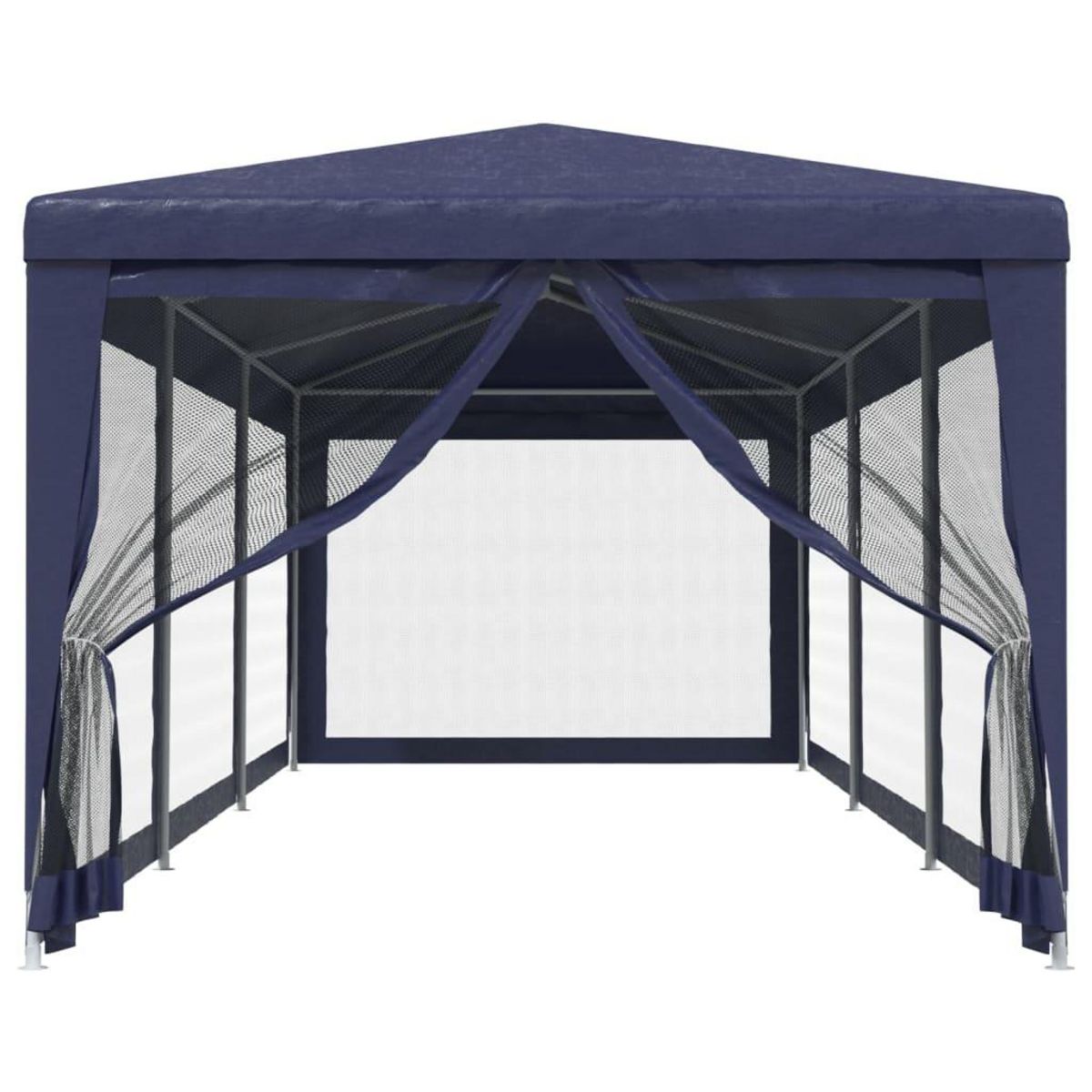 VIDAXL Tente de fete avec 8 parois laterales en maille Bleu 3x9 m PEHD