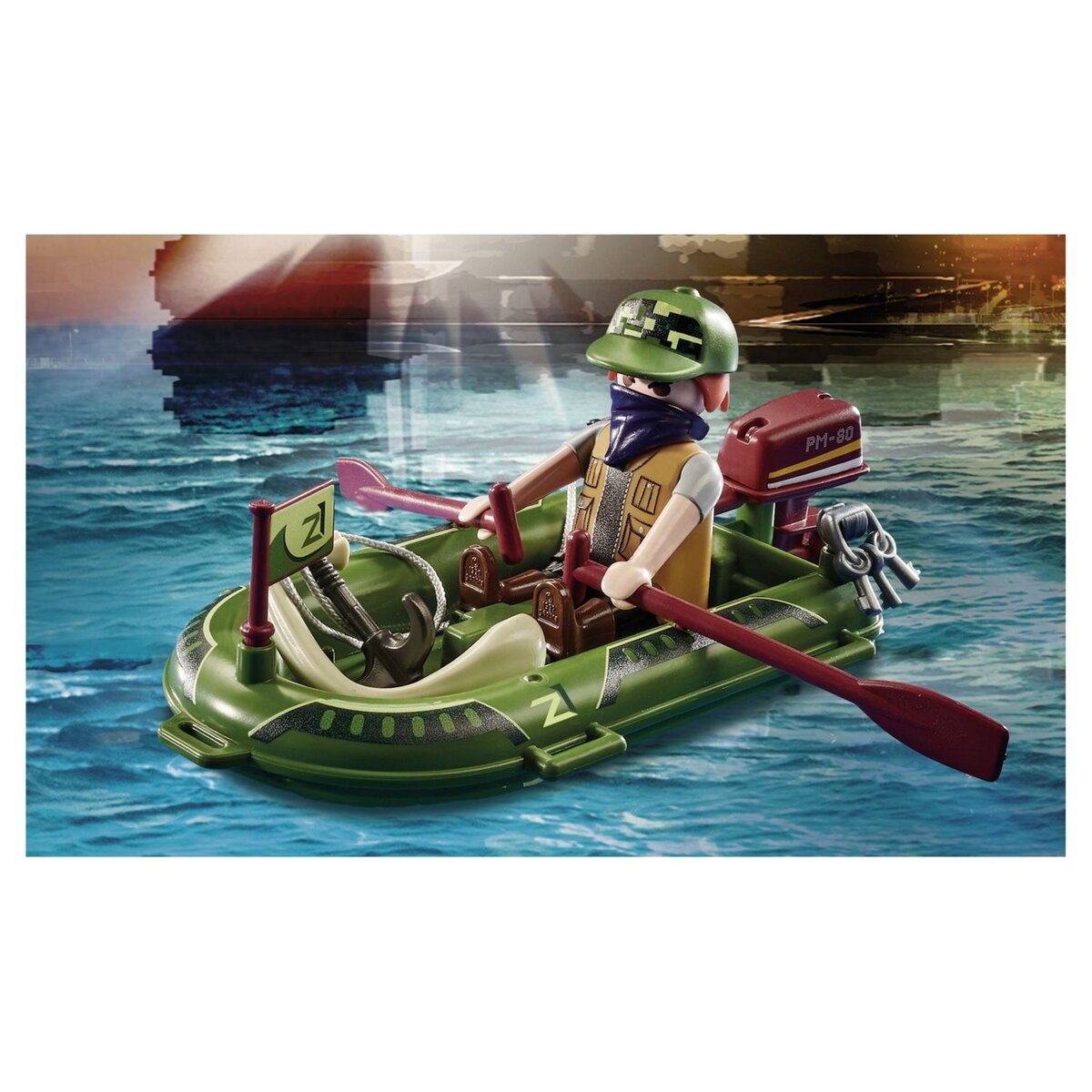 PLAYMOBIL 70779 - City Action Hydravion de la police et canoé 