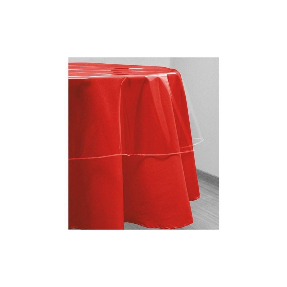 Décor line Nappe ronde transparente 180 cm Cristal