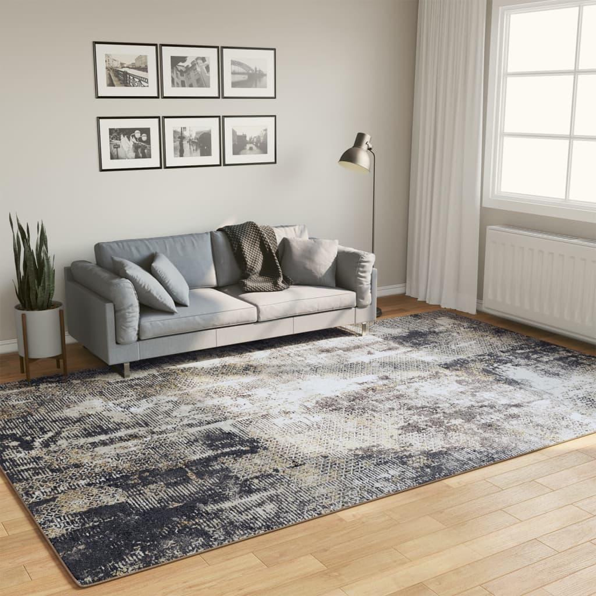 VIDAXL Tapis lavable multicolore 190x300 cm antiderapant
