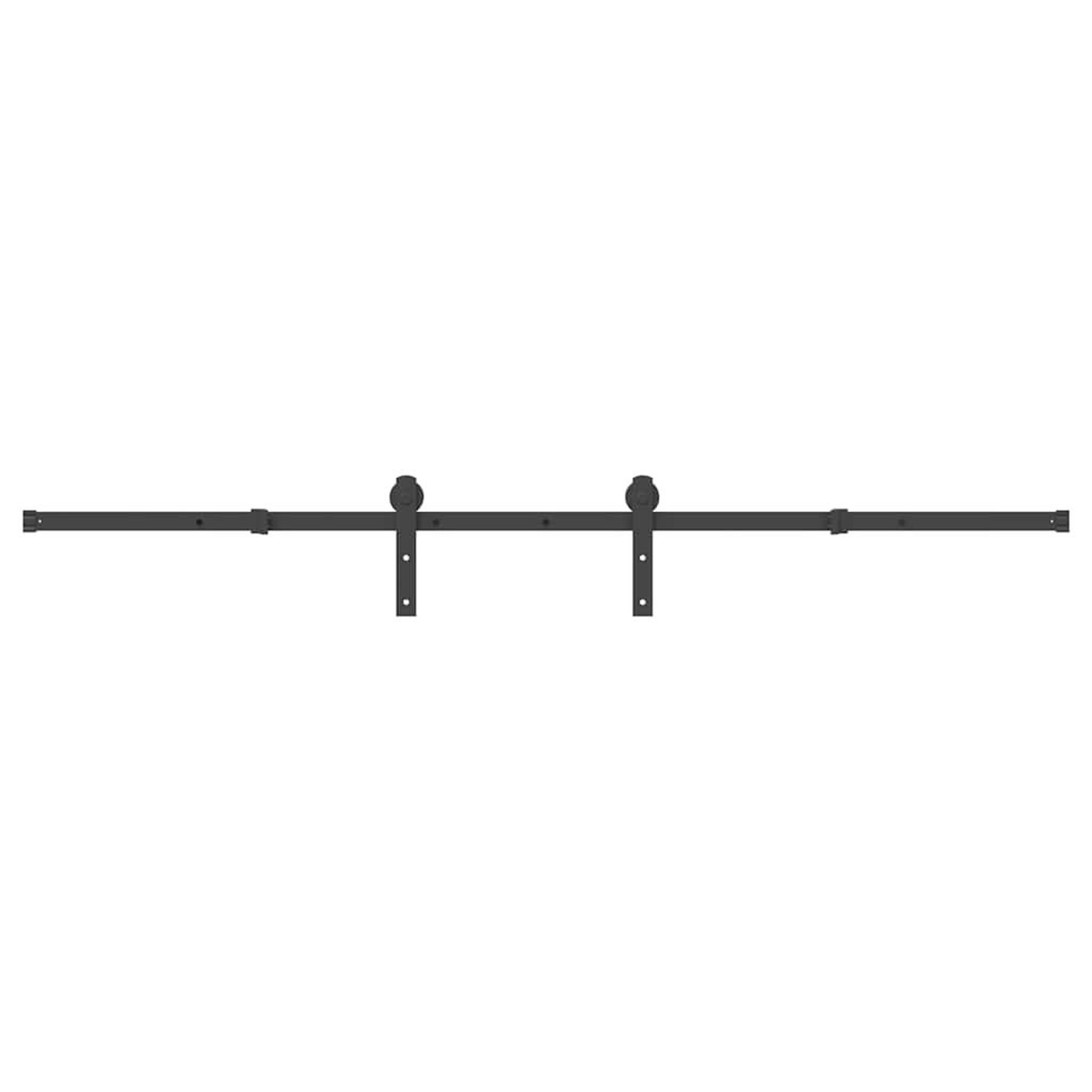 Voir la diapositive 2 : VIDAXL Kit de quincaillerie de porte coulissante 213,5 cm acier noir