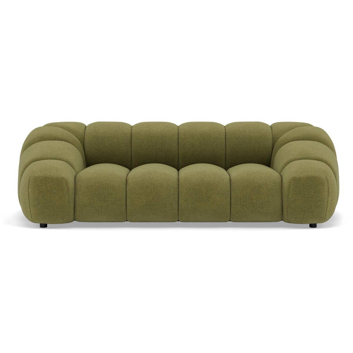 LISA DESIGN Ava - canapé 3 places en velours texturé