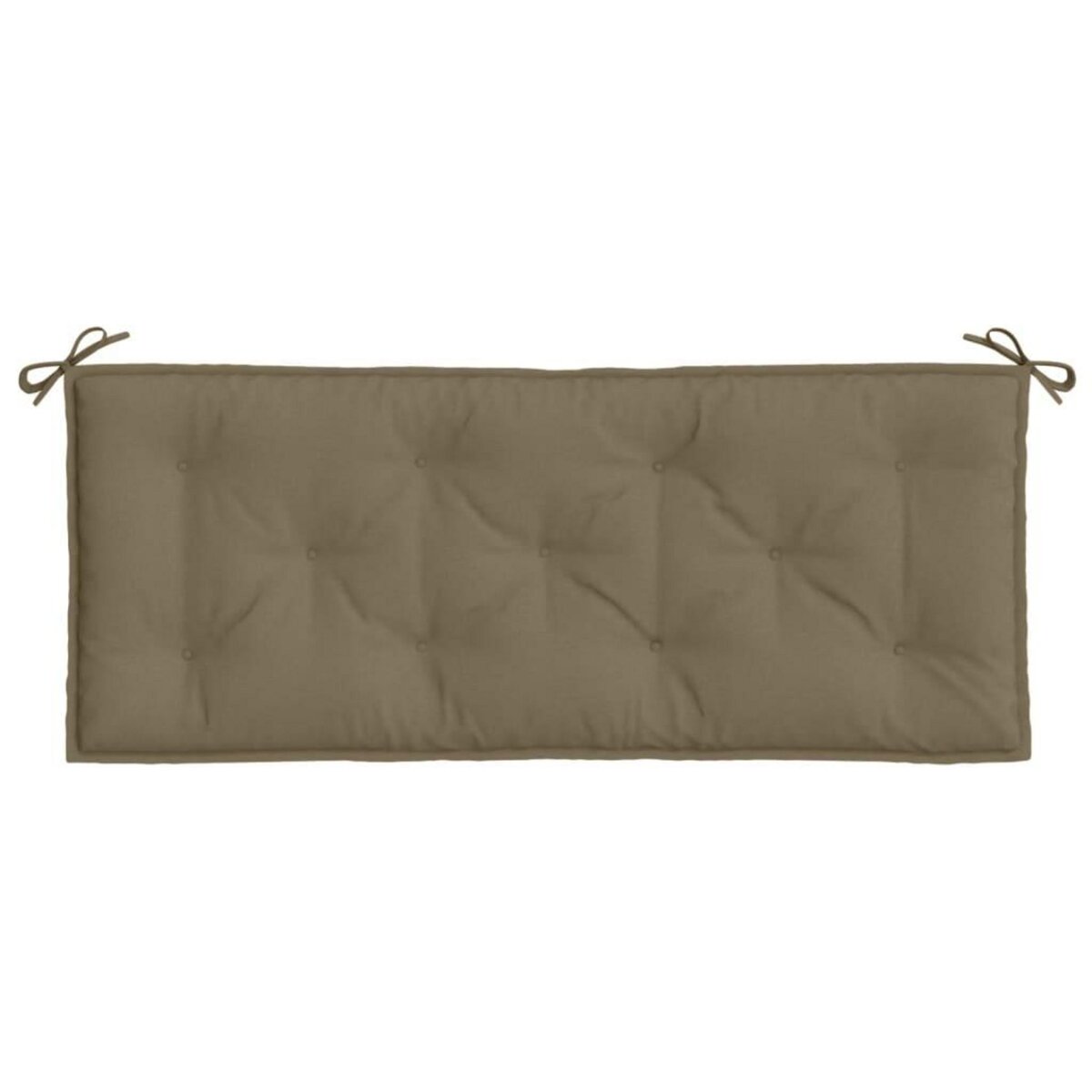 VIDAXL Coussin de banc de jardin taupe melange 120x50x7 cm tissu