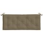 Voir la diapositive 4 : VIDAXL Coussin de banc de jardin taupe melange 120x50x7 cm tissu