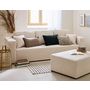 Voir la diapositive 2 : BEST MOBILIER Topaze - canapé 3 places - convertible avec coffre - en tissu bouclette