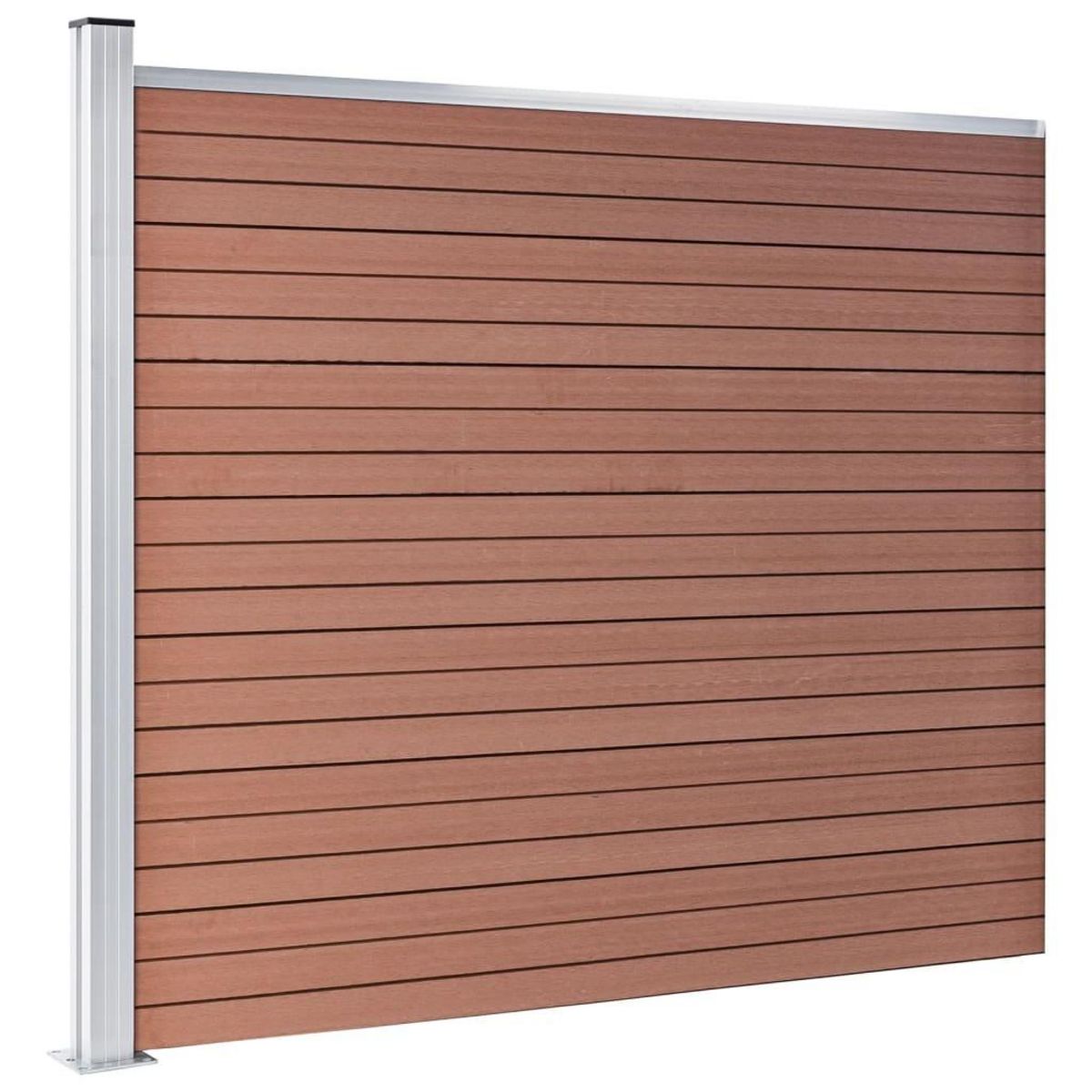 VIDAXL Panneau de cloture WPC 175x146 cm Marron