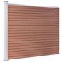 Voir la diapositive 3 : VIDAXL Panneau de cloture WPC 175x146 cm Marron