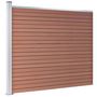 Voir la diapositive 3 : VIDAXL Panneau de cloture WPC 175x146 cm Marron