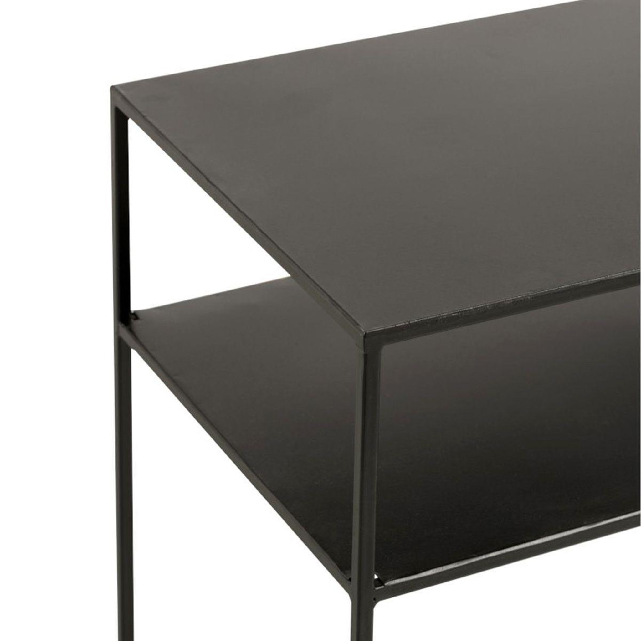 Voir la diapositive 6 : J-LINE Console design 2 niveaux  lovra  100cm noir