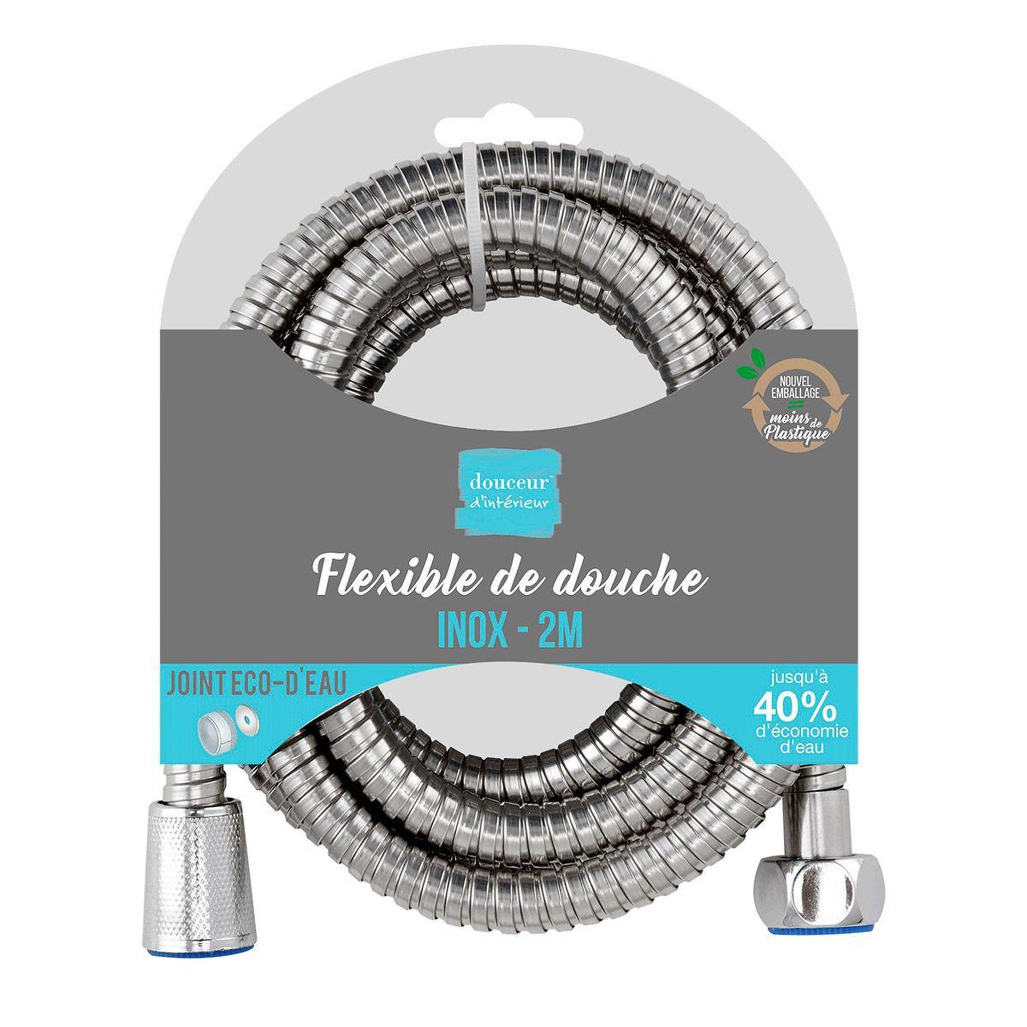 Voir la diapositive 2 : Douceur d'Intérieur Flexible de Douche en Inox  Hydro  2m Chrome