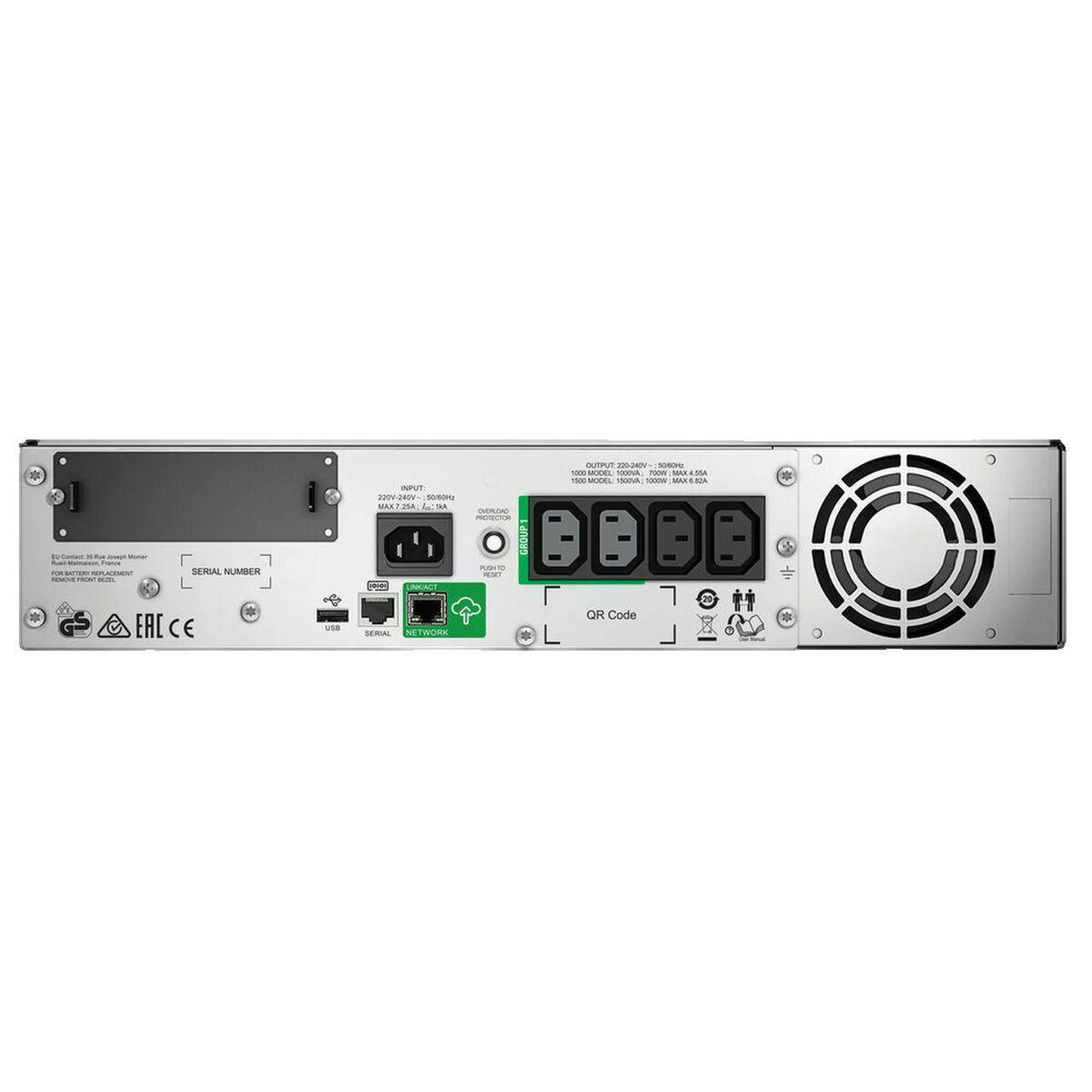 Voir la diapositive 2 : APC Onduleur APC Smart-UPS 1000VA LCD RM 2U