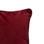 Voir la diapositive 3 : ATMOSPHERA Coussin Déco Uni  Lilou  30x50cm Rouge Grenat