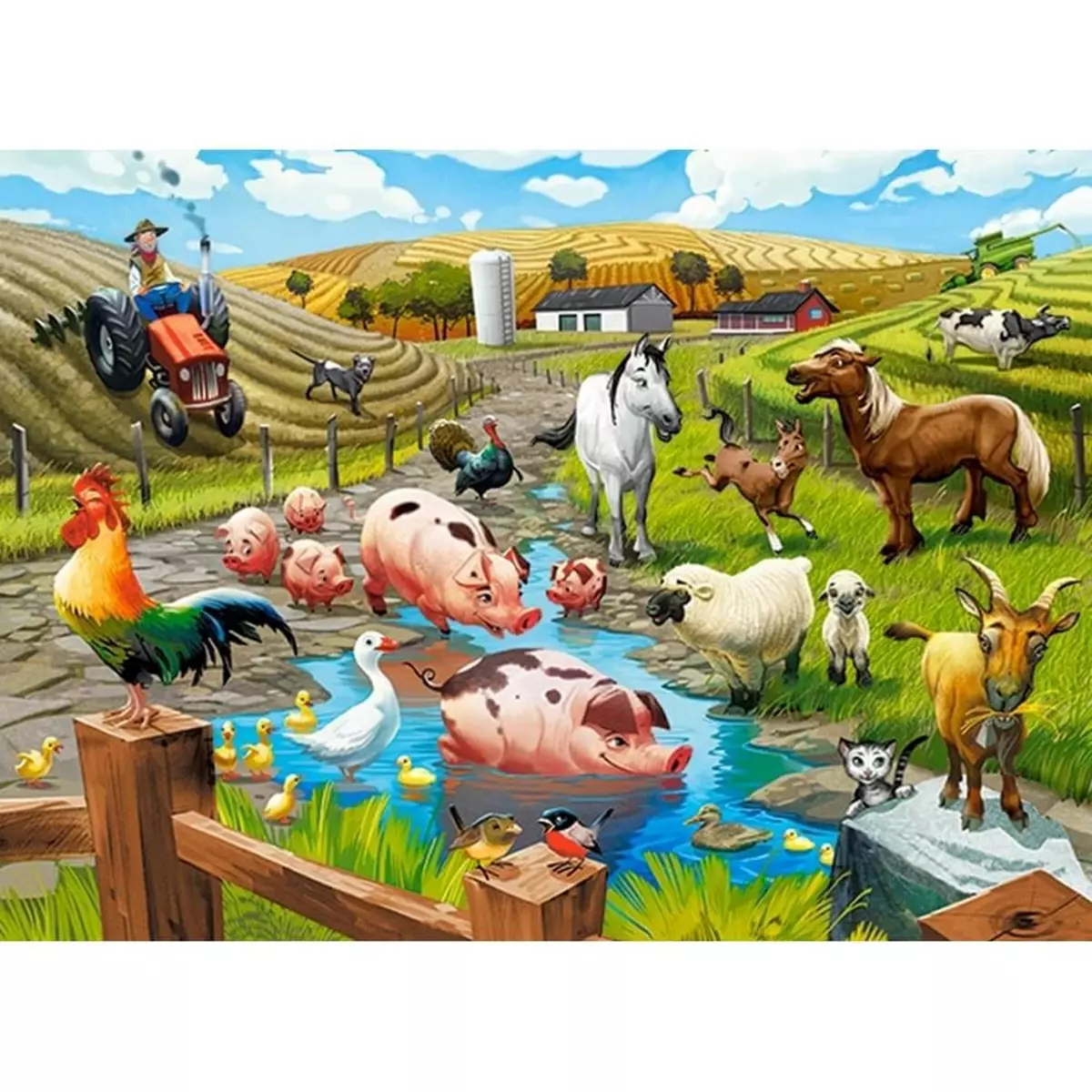 Castorland Puzzle 70 pièces : La vie à la ferme