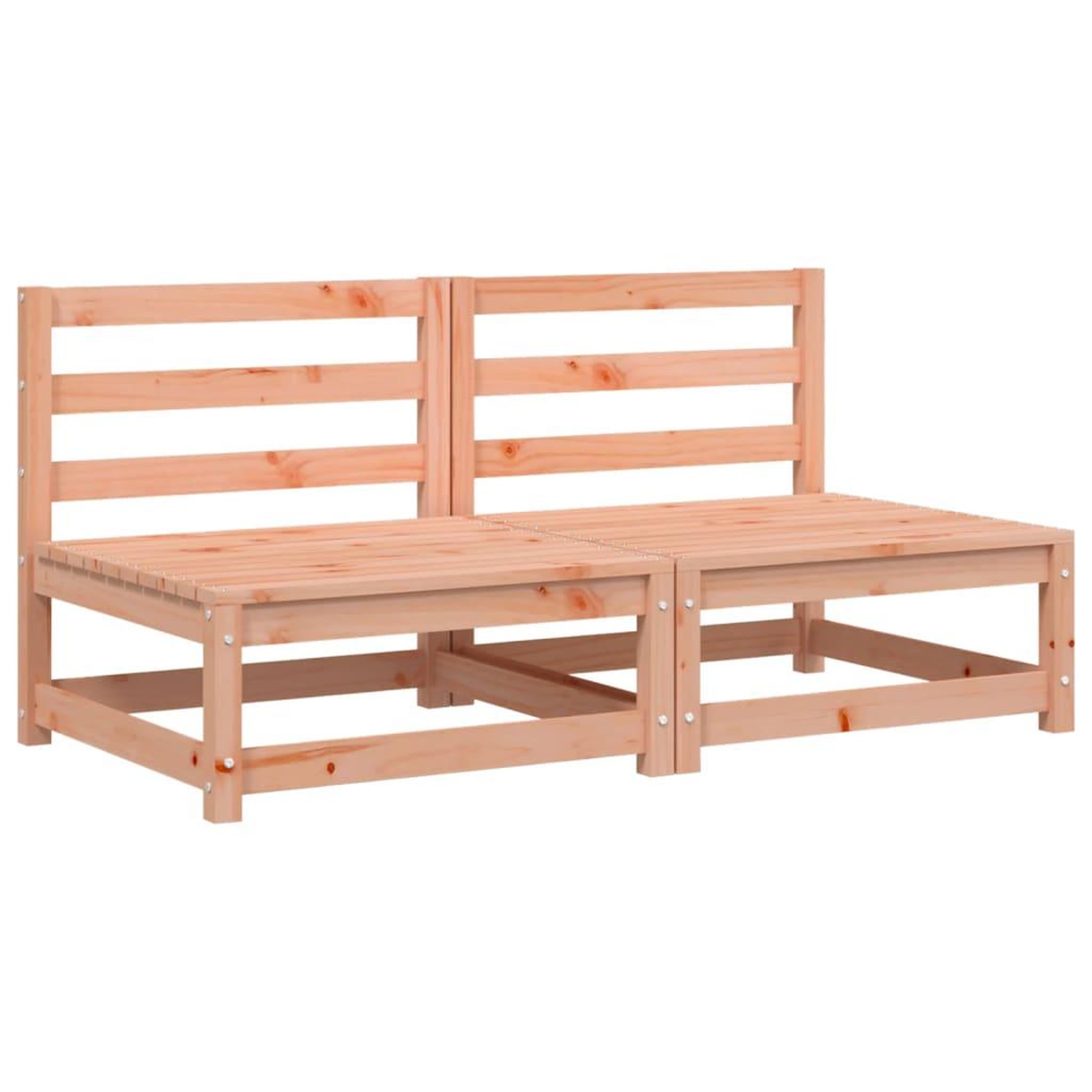 Voir la diapositive 2 : VIDAXL Canapes de jardin sans accoudoirs 2 pcs bois massif douglas