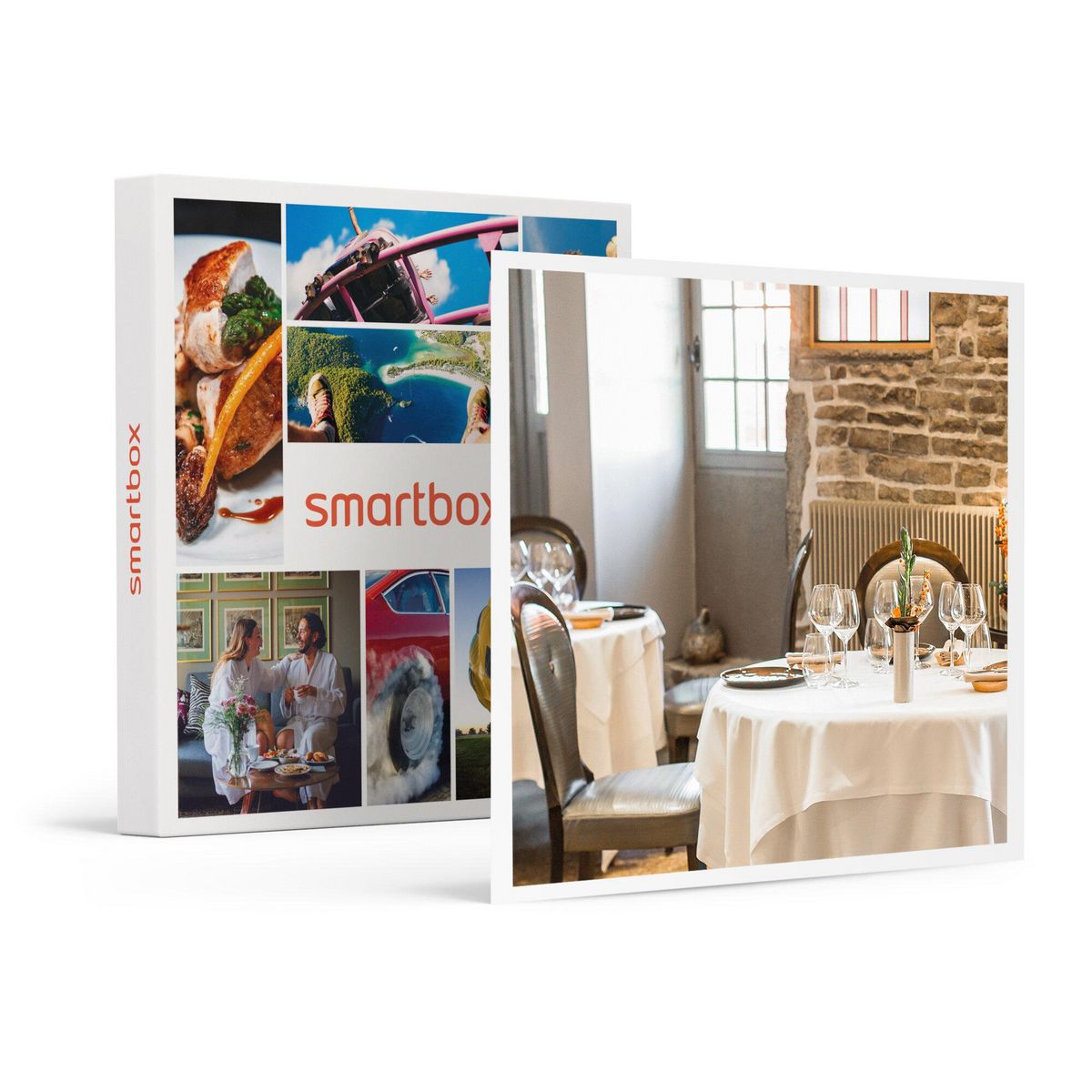 Smartbox Adresses primées : repas 7 plats avec accord mets et vins au restaurant l'Auberge de la Charme près de Dijon - Coffret Cadeau Gastronomie