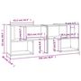 Voir la diapositive 6 : VIDAXL Meuble TV Gris brillant 104x30x52 cm Bois d'ingenierie