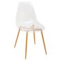 Voir la diapositive 1 : ATMOSPHERA Lot de 4 chaises de séjour salle à manger transparentes MAHAUT