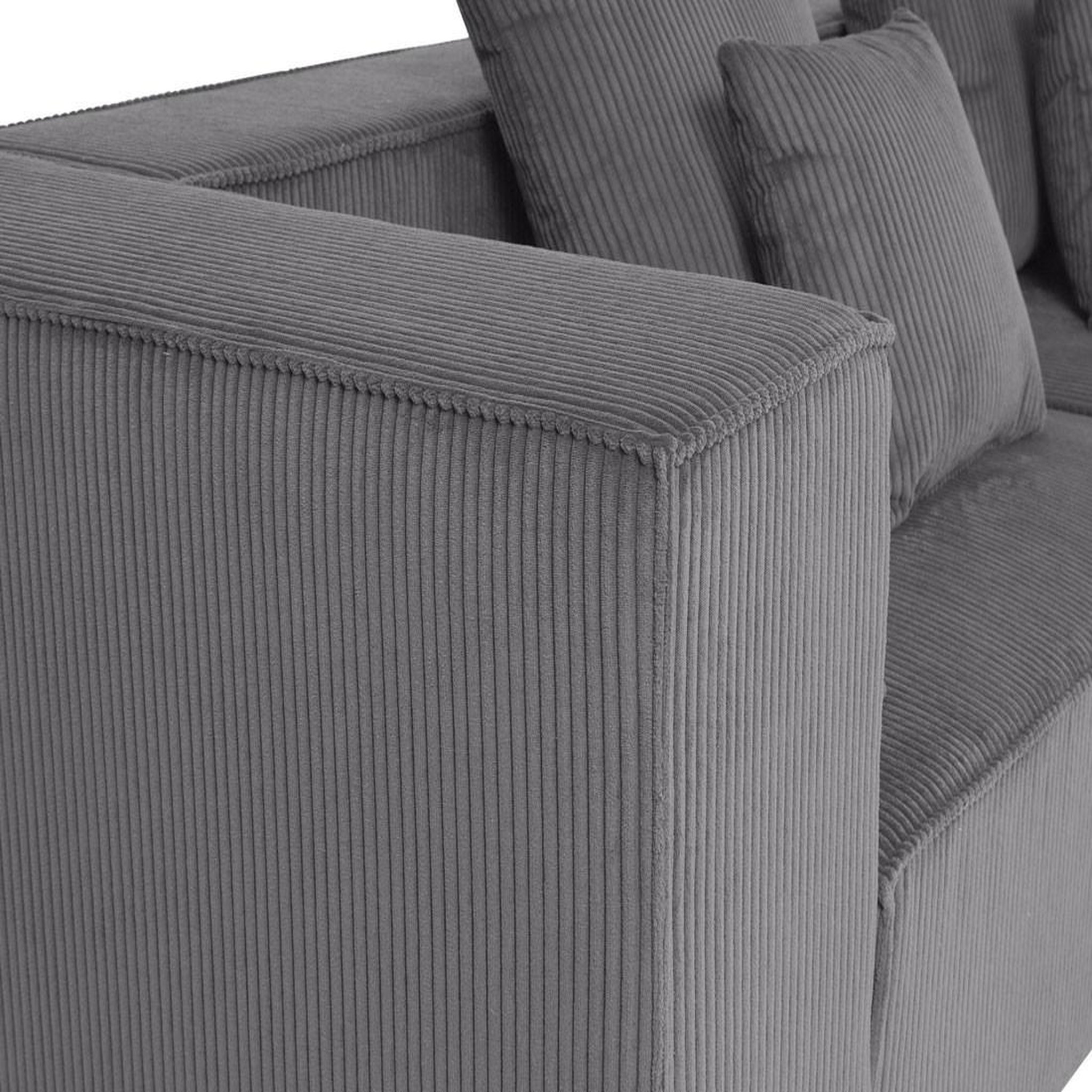 Voir la diapositive 5 : BEST MOBILIER Colombine - canapé modulable droit - 3 places - en velours côtelé