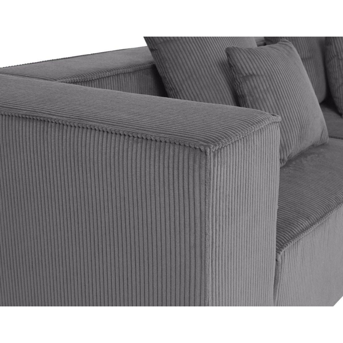 LISA DESIGN Colombine - canapé modulable droit - 3 places - en velours côtelé