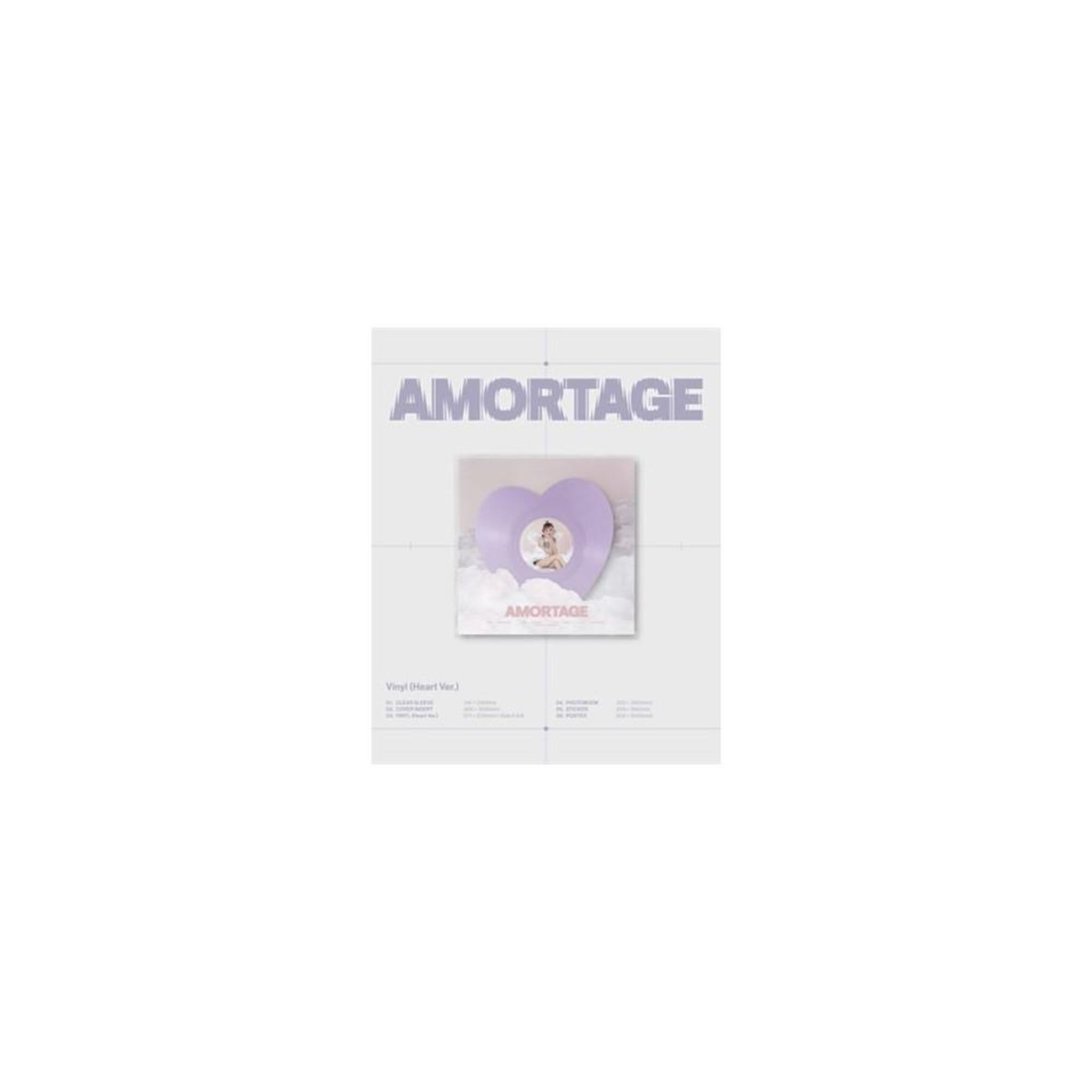 Album vinyle AMORTAGE JISOO (BLACKPINK) édition collector cœur violet
