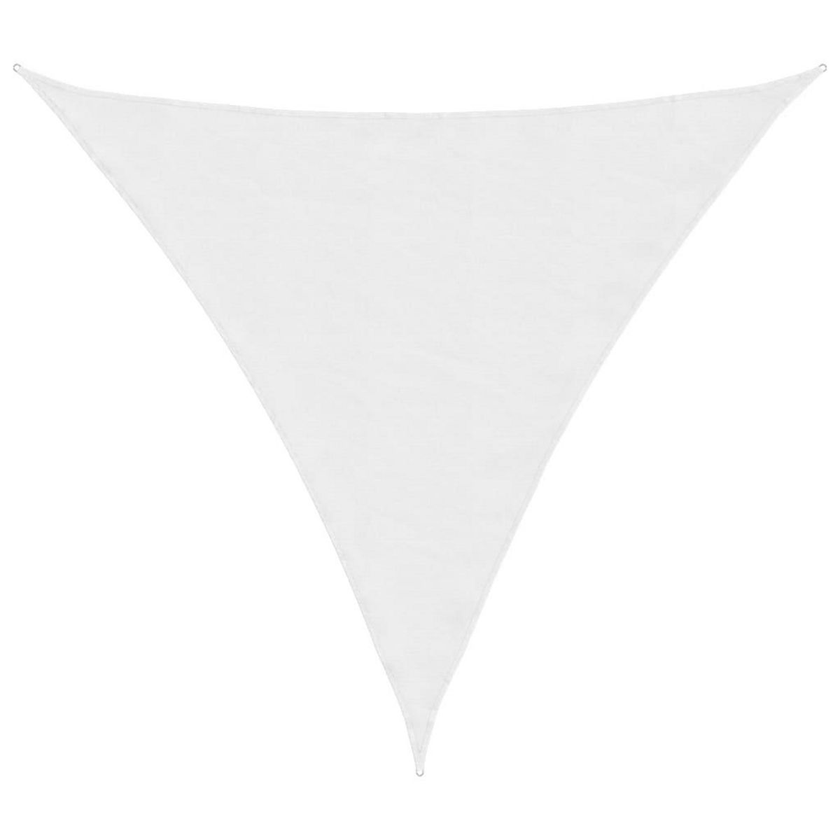 VIDAXL Voile de parasol tissu oxford triangulaire 5x5x5 m blanc