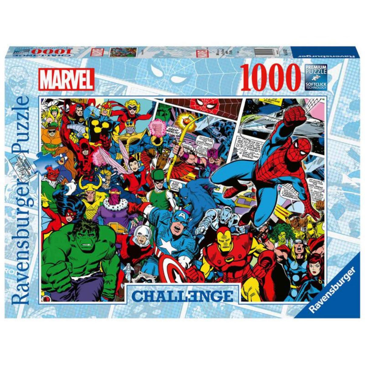 RAVENSBURGER RAVENSBURGER Challenge Puzzle Marvel Superheroes, 1000st.